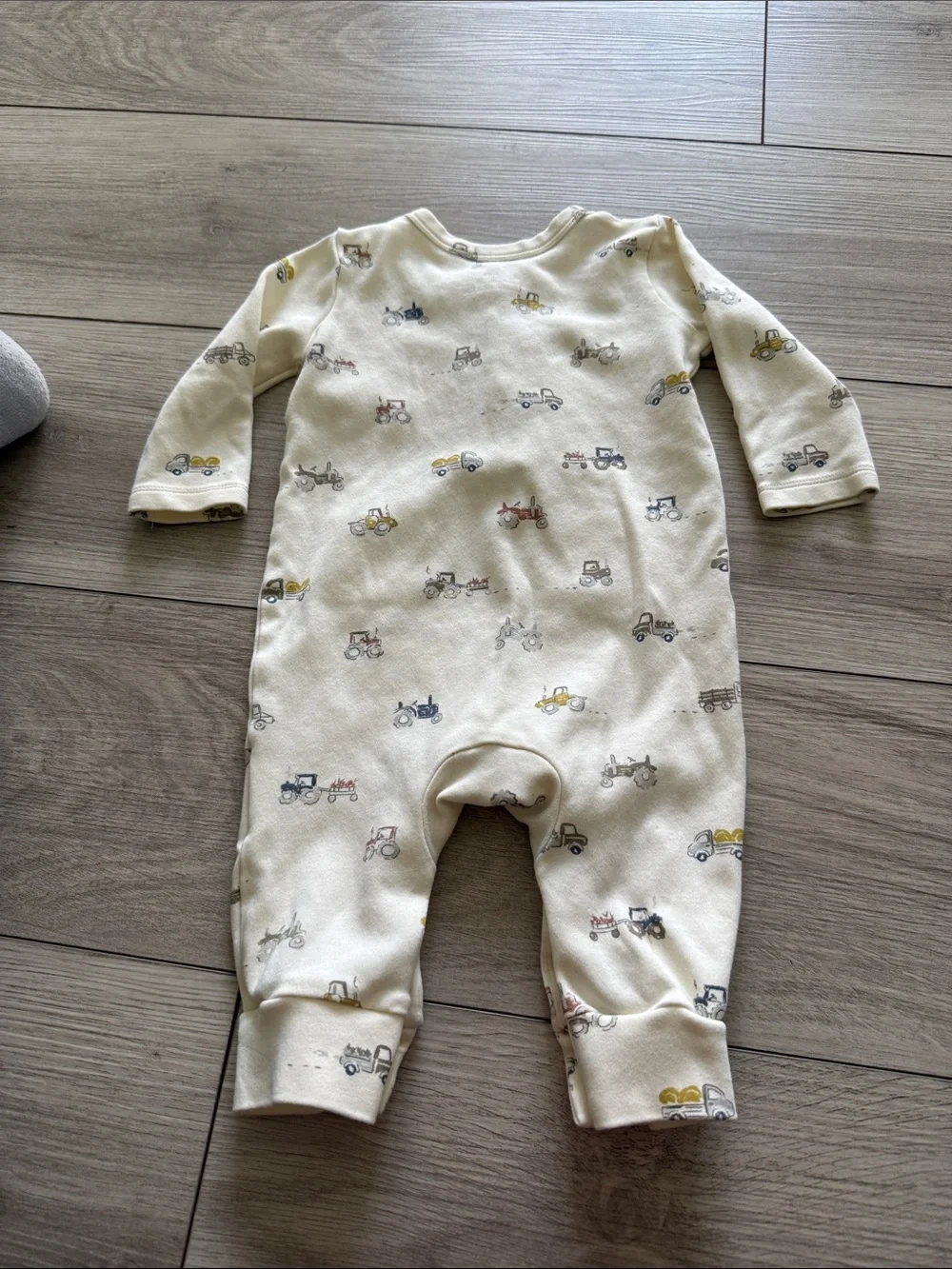 PEHR Henley Patch Pocket Romper Rush Hour 3-6 months